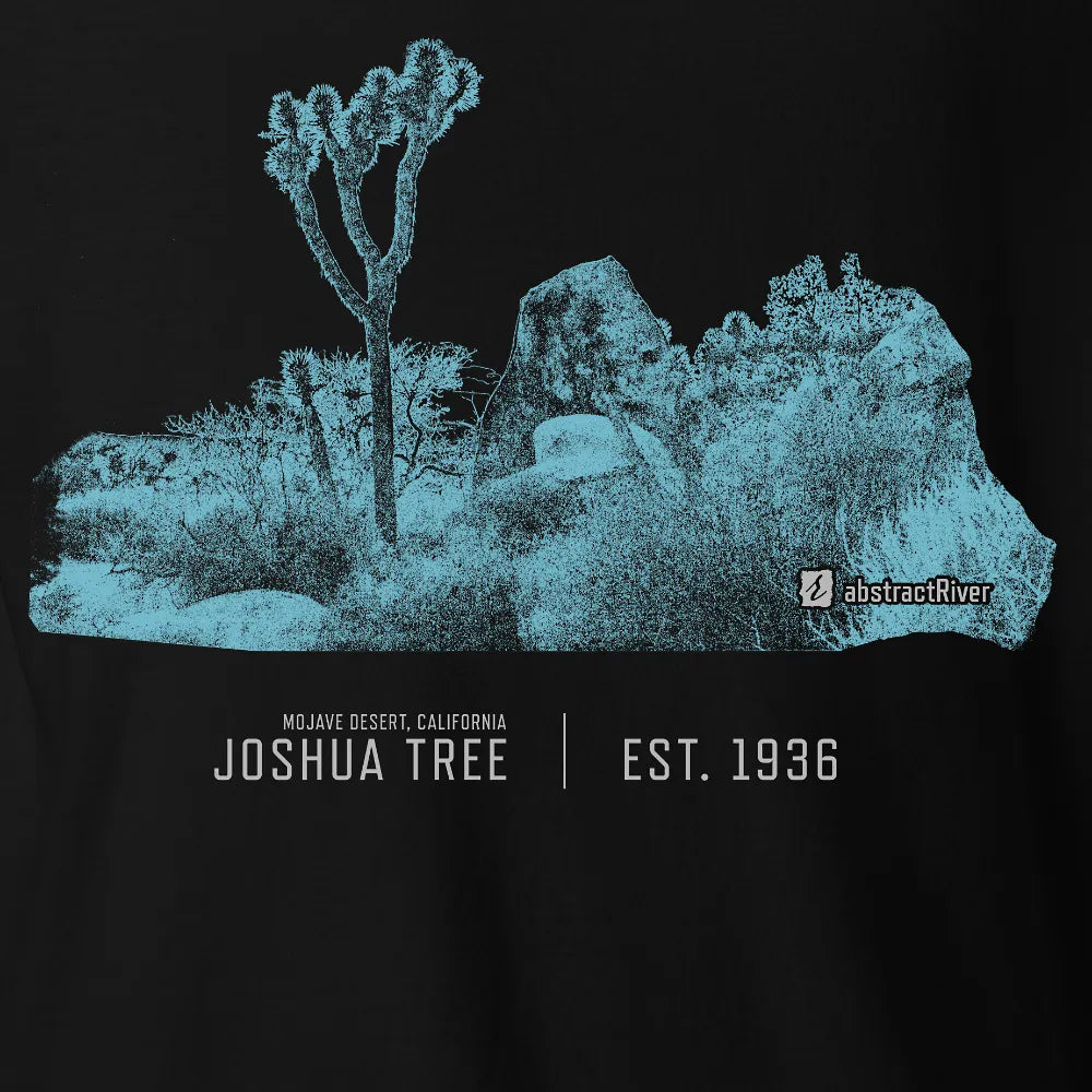 joshuaTree | Black | by AbstractRiver. Perfect for campers, hikers, rock climbers and weekend warriors