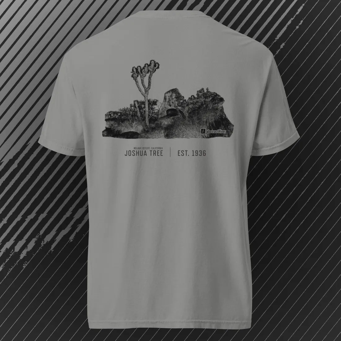 joshuaTree | Grey | by AbstractRiver. Perfect for canyon runners, desert trail riders and weekend warriors