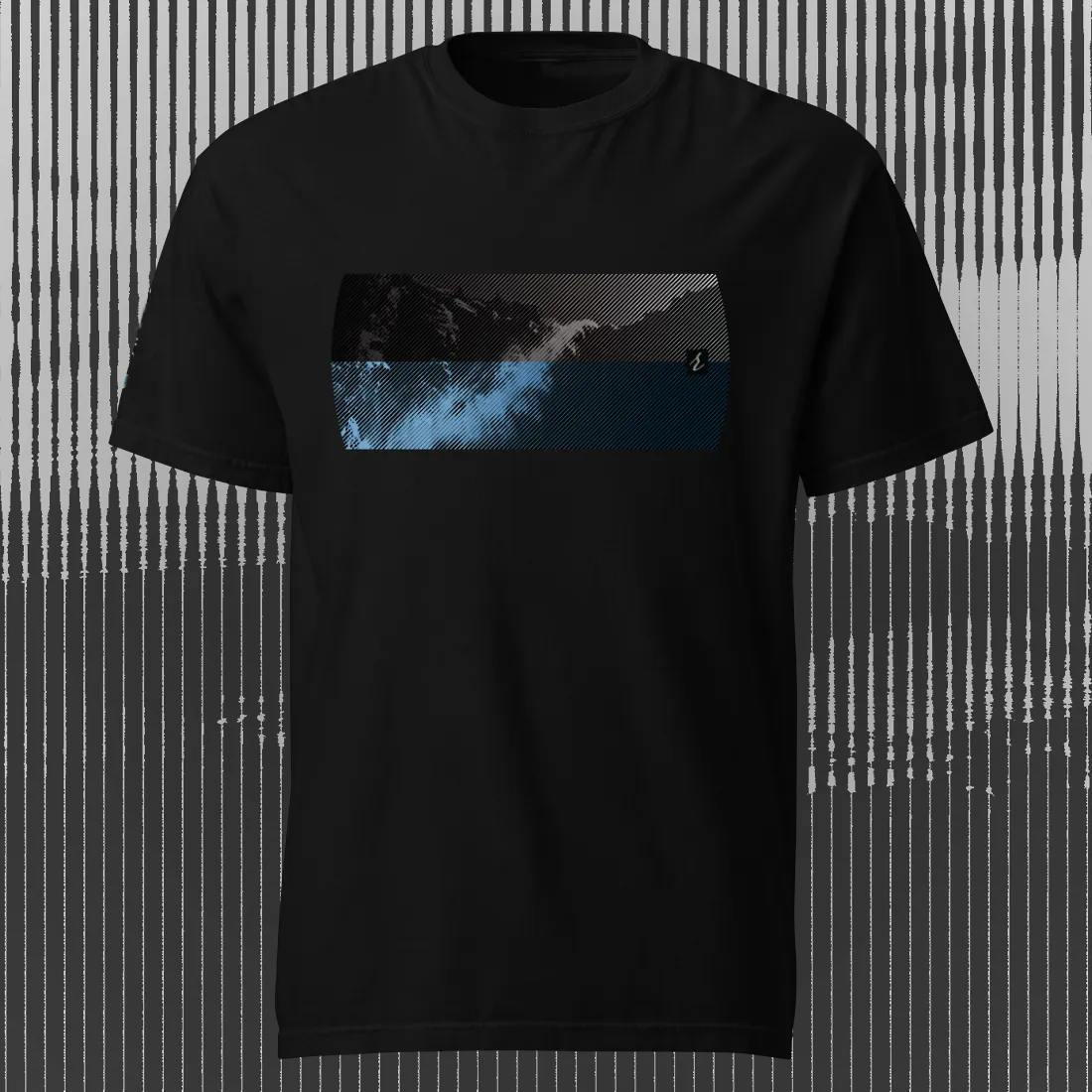 Mountain2Ocean T-shirt | Black | by AbstractRiver. Perfect for rock climbing and weekend warriors
