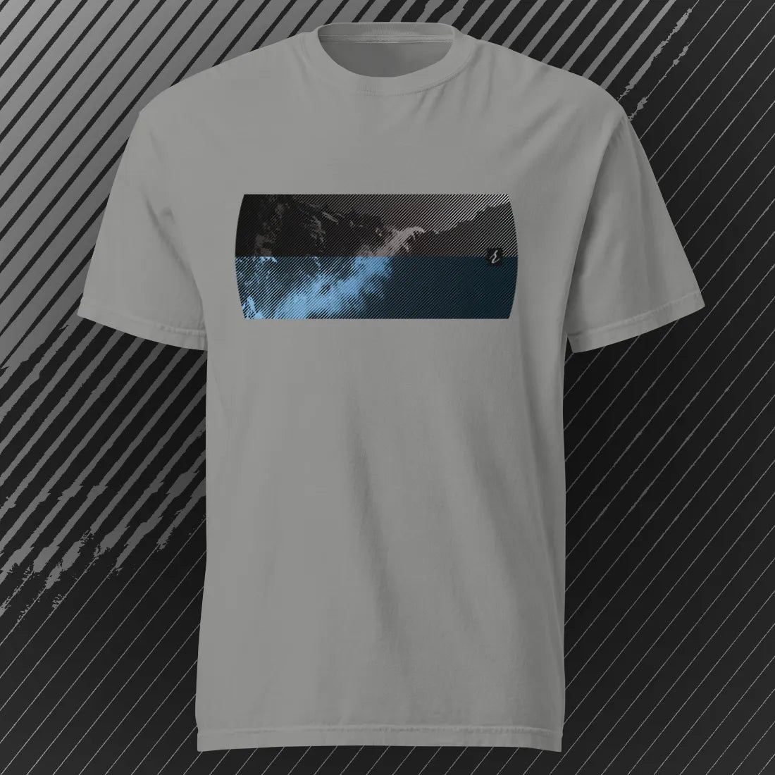 Mountain2Ocean T-shirt | Grey | by AbstractRiver. Perfect for backpacking, weekend warriors, exploring and getting off-grid