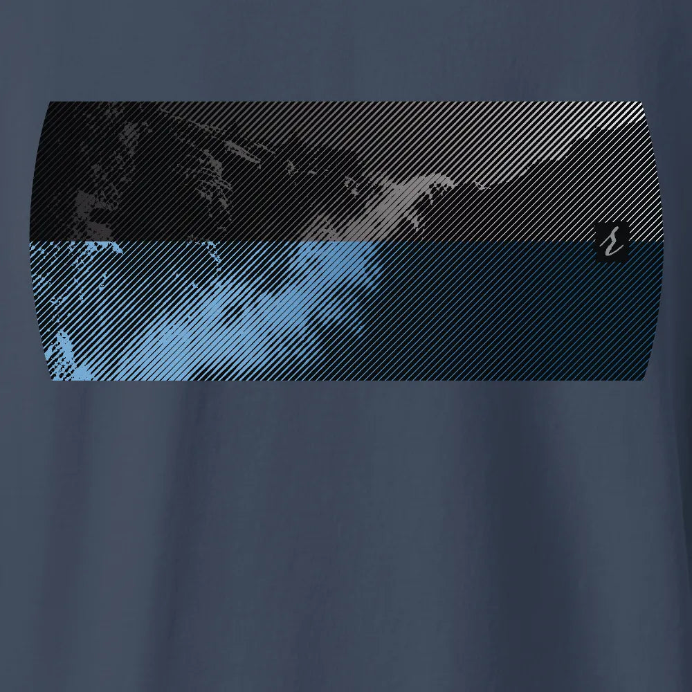 Mountain2Ocean T-shirt | Navy | by AbstractRiver. Perfect for everyday comfort and backpacking