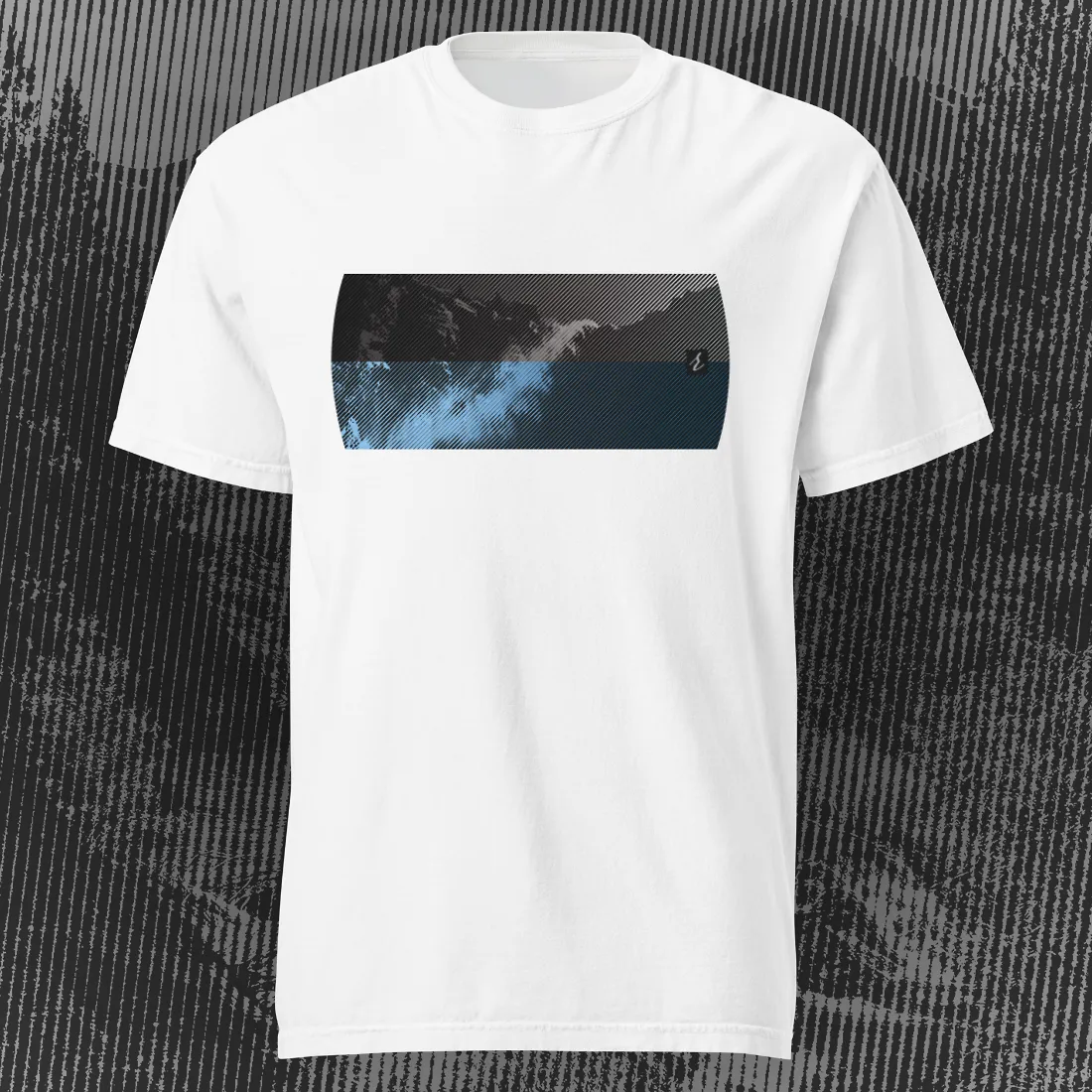 Mountain2Ocean T-shirt | White | by AbstractRiver. Perfect for exploring, rock climbing and adventure seekers