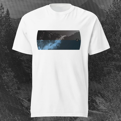 Mountain2Ocean T-shirt | White | by AbstractRiver. Perfect for exploring, rock climbing and adventure seekers