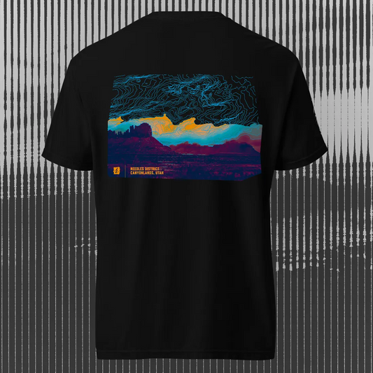 Canyonlands Needles District T-shirt | Black | by AbstractRiver. Perfect for OHV riders, off-roaders, desert lovers and rock crawlers