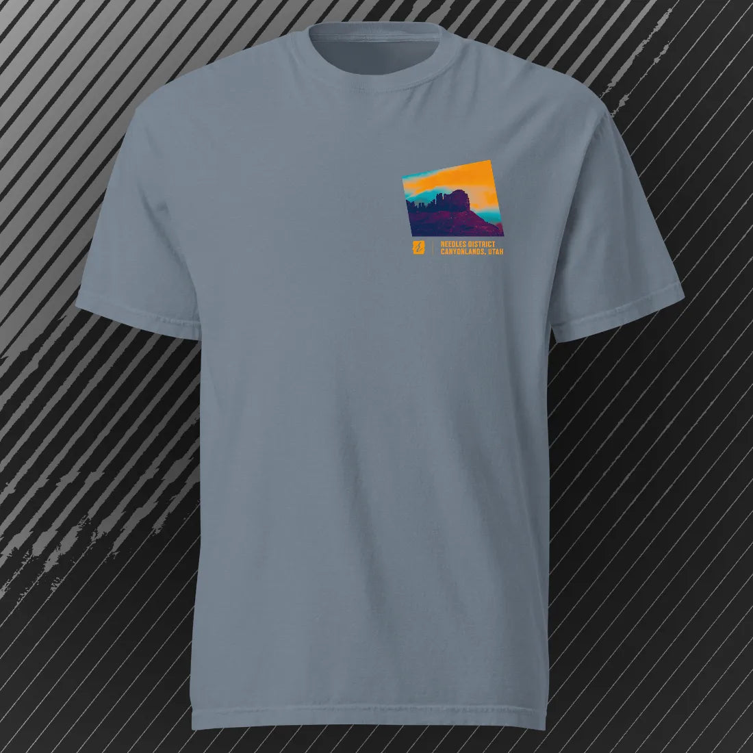 Canyonlands Needles District T-shirt | Blue Jean | by AbstractRiver. Perfect for rock crawlers and Moab adventurers