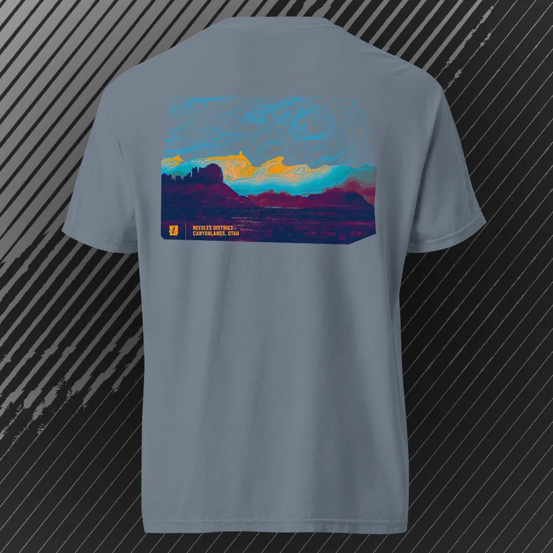 Canyonlands Needles District T-shirt | Blue Jean | by AbstractRiver. Perfect for Green river rafters, rock crawlers and kayakers