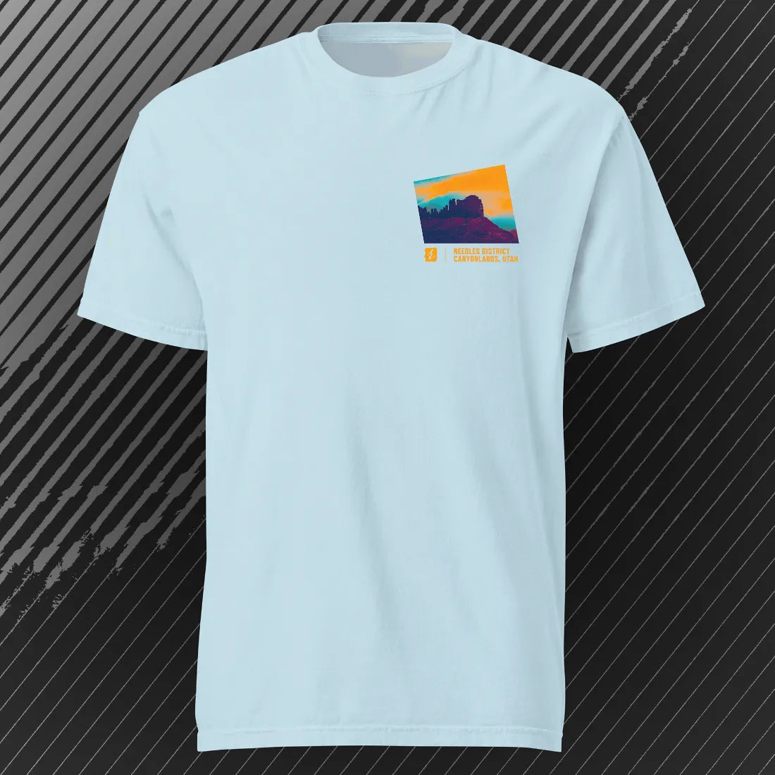 Canyonlands Needles District T-shirt | Chambray | by AbstractRiver. Perfect for 4x4 off-roaders, Moab adventurers and desert lovers