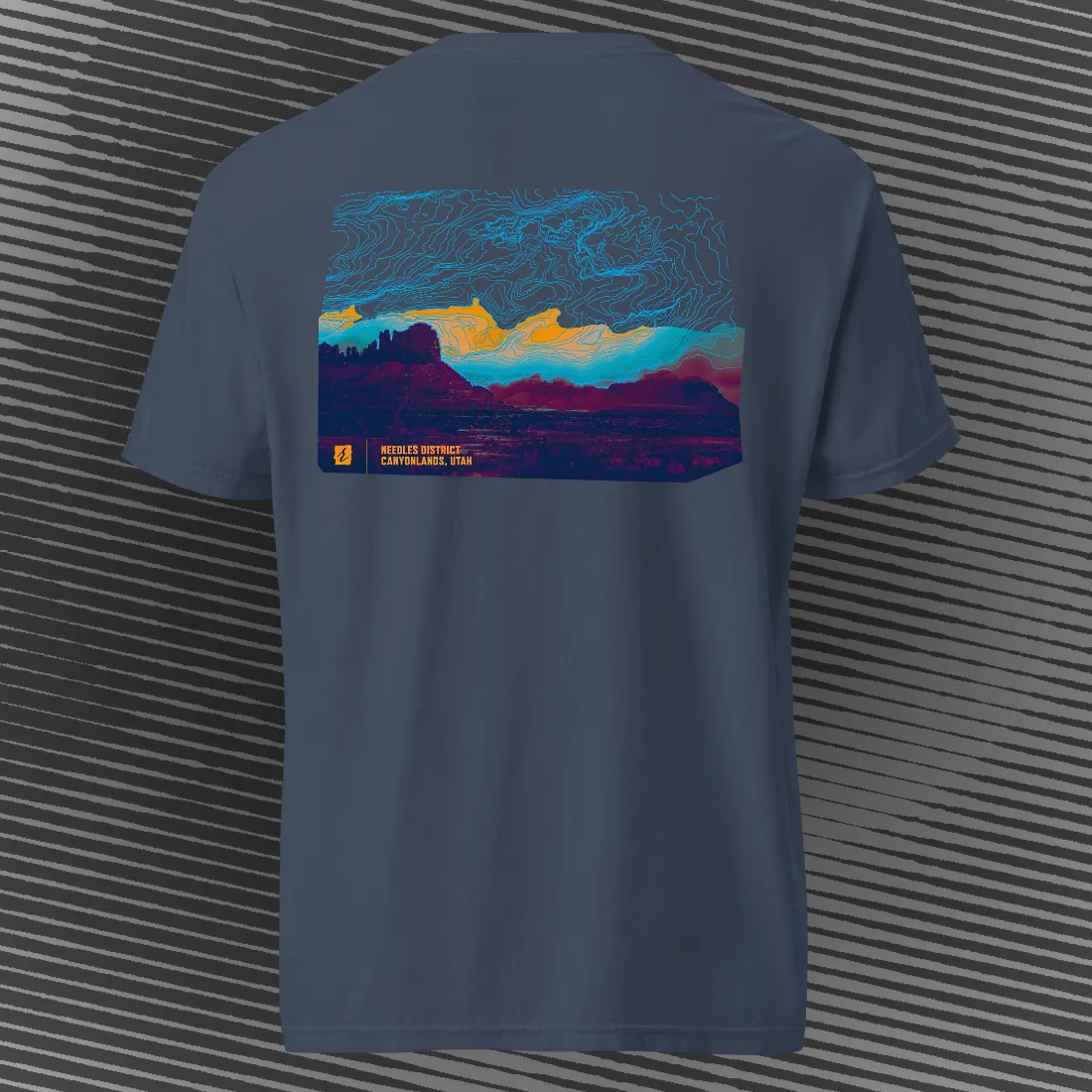 Canyonlands Needles District T-shirt | Navy | by AbstractRiver. Perfect for rock crawlers and kayakers
