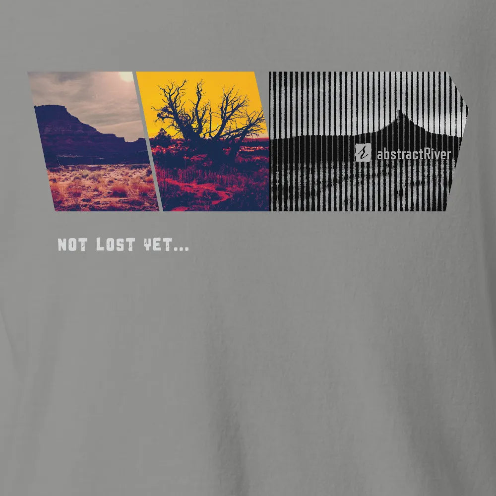 Not Lost Yet – Short sleeve tee | Grey | by AbstractRiver. Perfect for dune riders, OHV riders and explorers