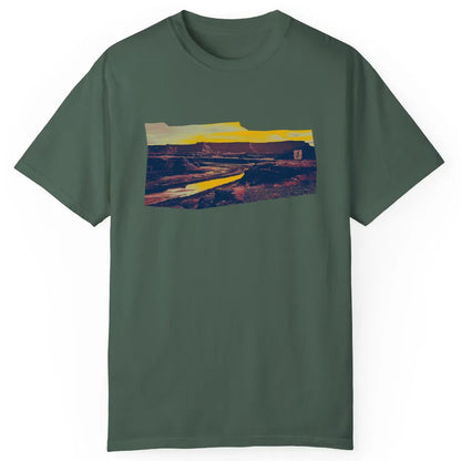 RiverRise Desert Adventure Tee - Canyonlands National Park | Blue Spruce | by AbstractRiver. Perfect for hikers, campers, trail runners and nature lovers