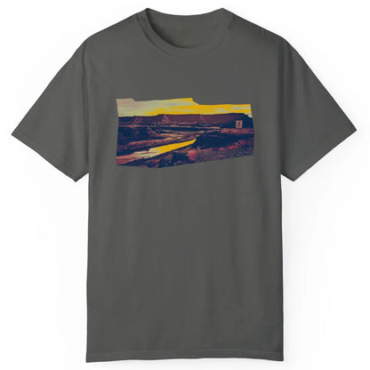 RiverRise Desert Adventure Tee - Canyonlands National Park | Pepper | by AbstractRiver. Perfect for hikers, campers, trail runners and nature lovers