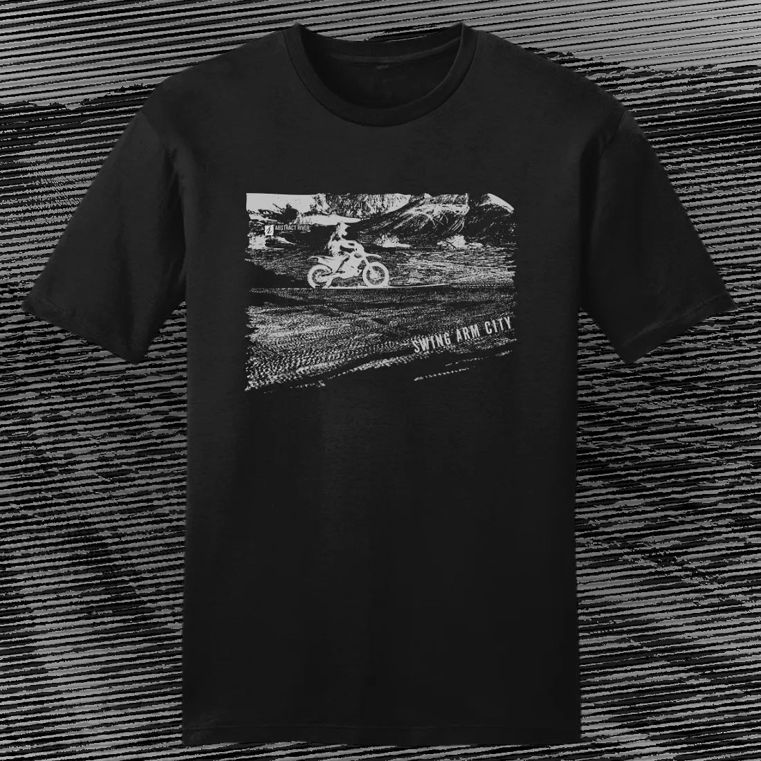 Swing Arm City - Dirt Bike Tee | Black | by AbstractRiver. Perfect for enduro riders, dirt bike riders, OHV riders and off-road racers
