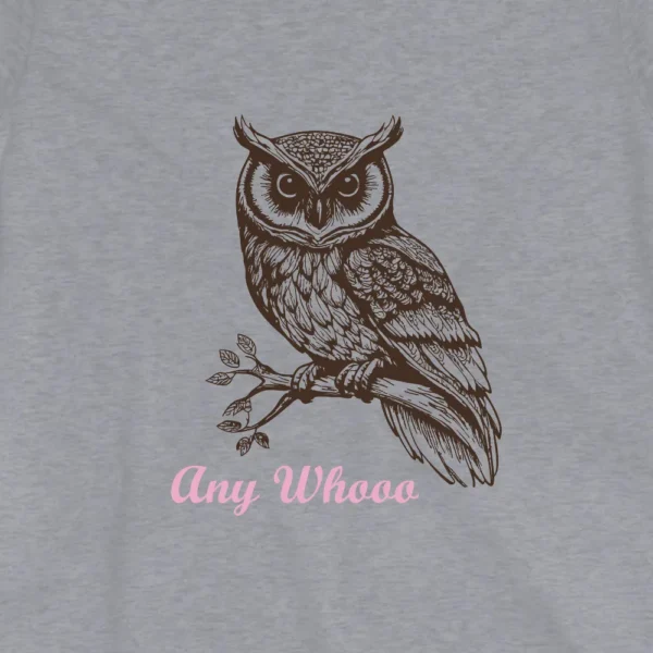 Womens graphic owl tee. AnyWhooo by AbstractRiver