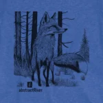 White nature fox in the forest tee, forest friends wildlife tshirts by AbstractRiver