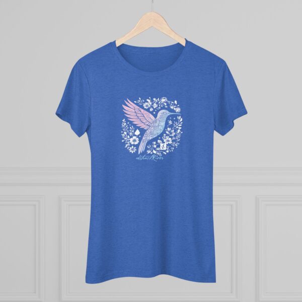 Hummingbird Floral Women's fitted tee - Image 12