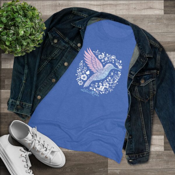 Hummingbird Floral Women's fitted tee - Image 11